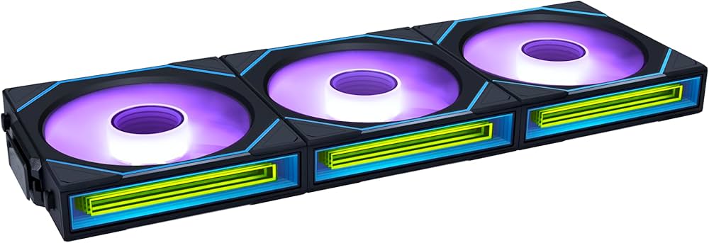 LIAN LI UNI FAN SL-INF120 WIRELESS REVERSE RGB 3 FAN PACK BLACK