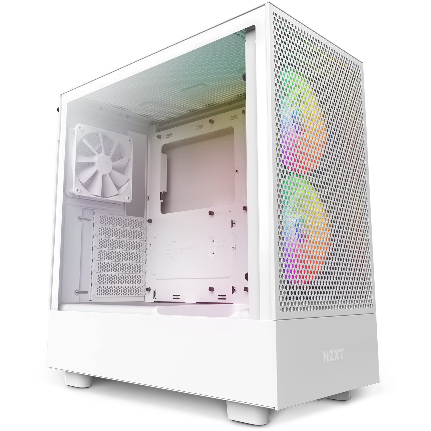 NZXT H5 FLOW - ALL WHITE , TEMPERED GLASS ATX, MICRO-ATX, CC-H51FW-01