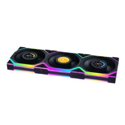LIAN LI UNI FAN SL WIRELESS LCD 120 3PCS BLACK