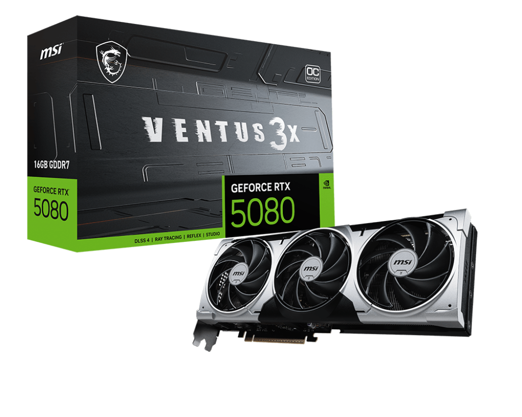 MSI RTX5080 16GB VENTUS 3X OC PLUS GDDR7 VGA