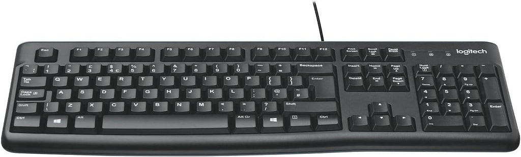 Logitech K120 Wired USB Keyboard Arabic Black