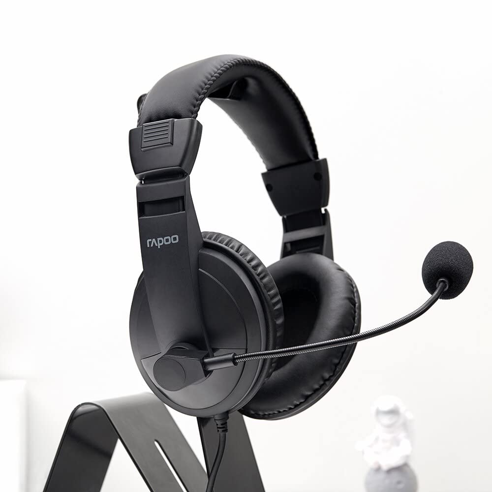 Rapoo H150S Wired Stereo Headset Black
