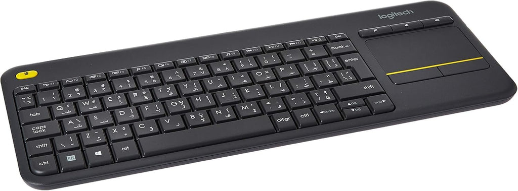 Logitech K400 Plus Wireless Keyboard Touch Pad ENG-AR Black