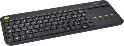 Logitech K400 Plus Wireless Keyboard Touch Pad ENG-AR Black