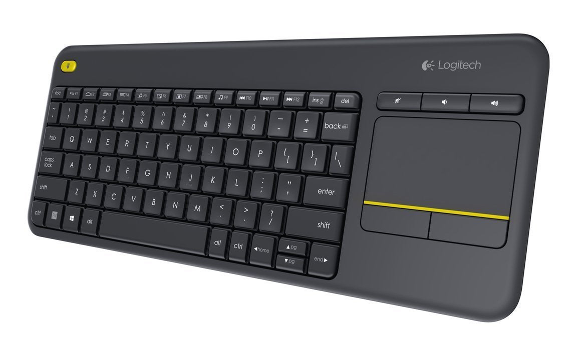 Logitech K400 Plus Wireless Keyboard Touch Pad ENG-AR Black