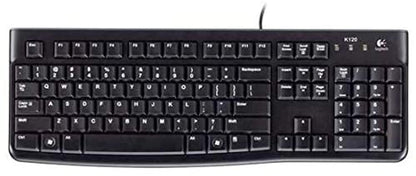 Logitech K120 Wired USB Keyboard Arabic Black
