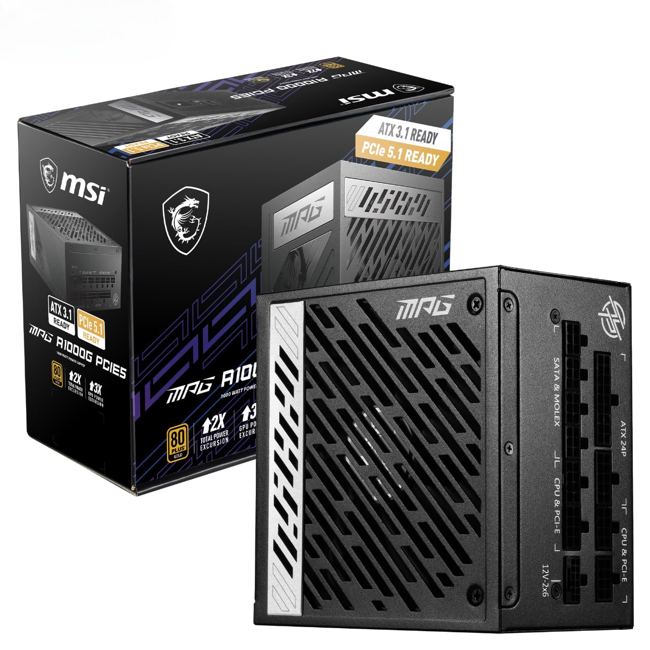 MSI MPG A1000G 1000W 80PLUS GOLD PSU