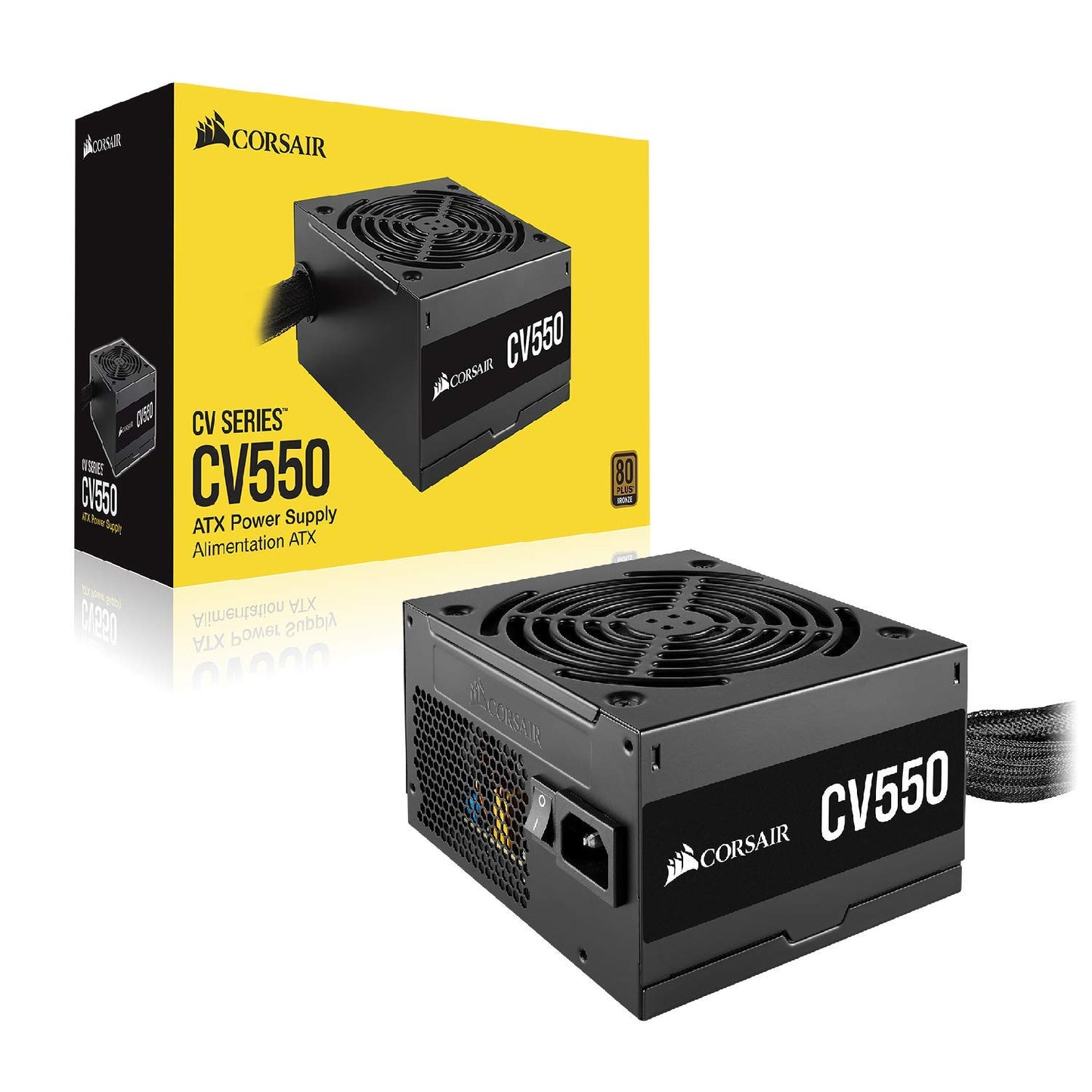 CORSAIR CV550 550W 80 PLUS BRONZE CERTIFIED POWER SUPPLY