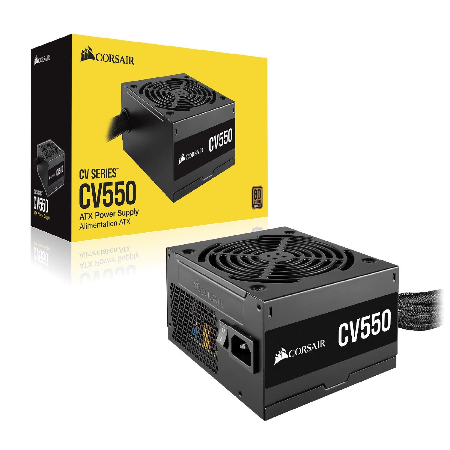 CORSAIR CV550 550W 80 PLUS BRONZE CERTIFIED POWER SUPPLY
