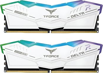TEAMGROUP T-FORCE DELTA RGB WHITE 64GB (2X32GB) DDR5 5600 DESKTOP MEMORY