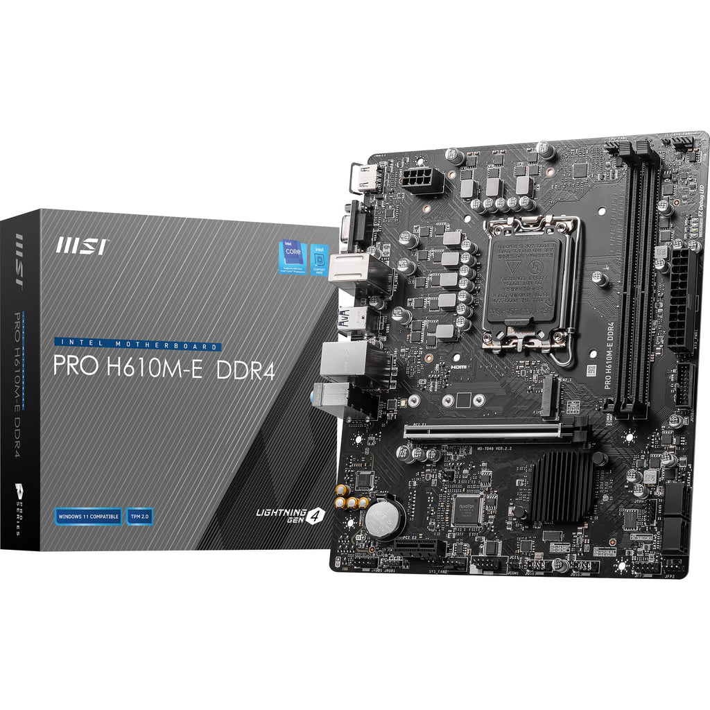 MSI PRO H610M-E DDR5 LGA1700 MICRO-ATX MOTHERBOARD