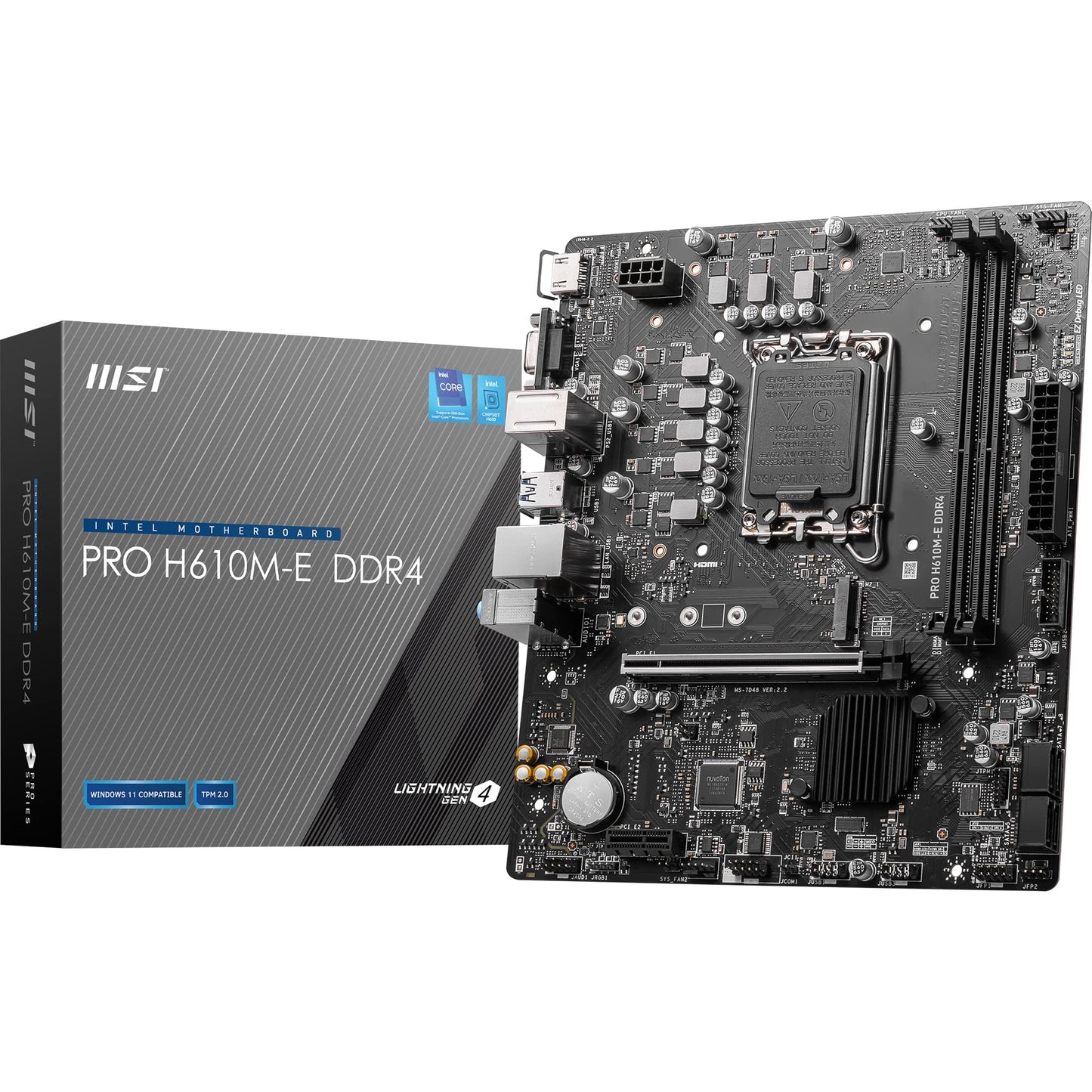 MSI PRO H610M-E DDR5 LGA1700 MICRO-ATX MOTHERBOARD