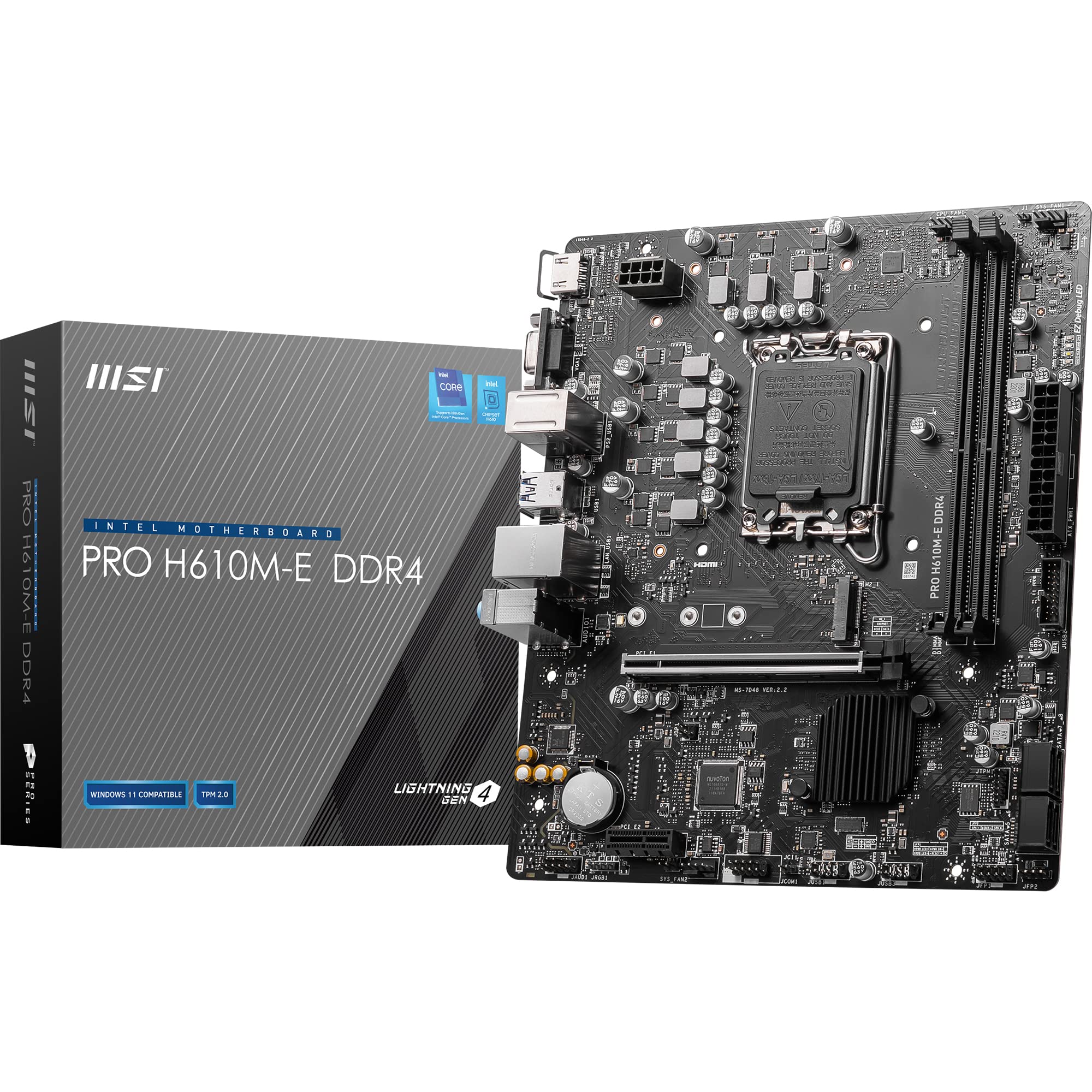 MSI PRO H610M-E DDR5 LGA1700 MICRO-ATX MOTHERBOARD
