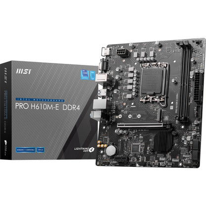 MSI PRO H610M-E DDR5 LGA1700 MICRO-ATX MOTHERBOARD