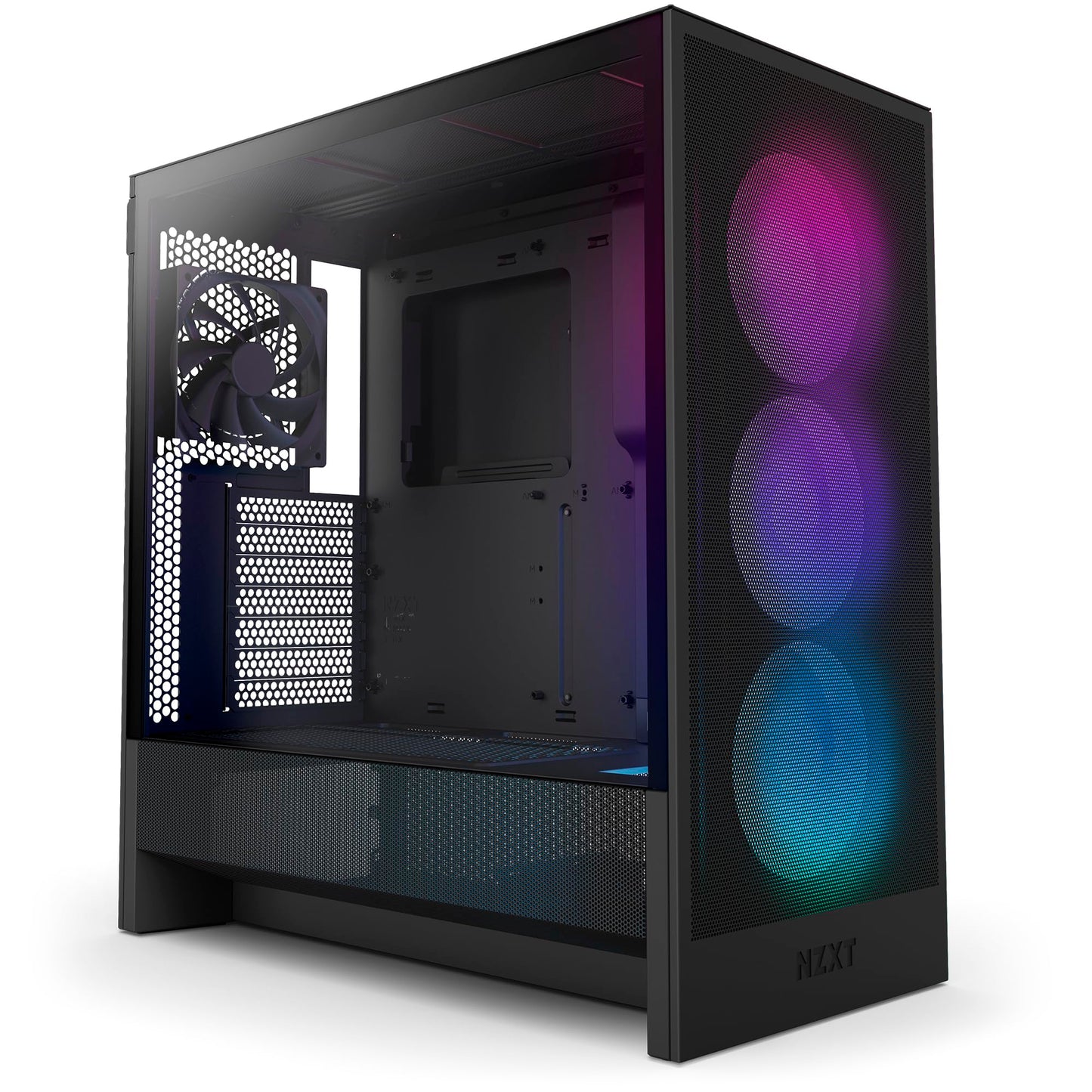 NZXT H5 FLOW RGB ALL BLACK MID-TOWER ATX 3FAN CASE