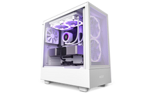 NZXT H5 FLOW - ALL WHITE , TEMPERED GLASS ATX, MICRO-ATX, CC-H51FW-01