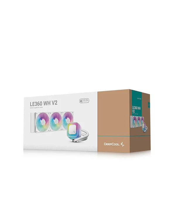 Deepcool LE360 V2 ARGB 360MM White Liquid Cooler