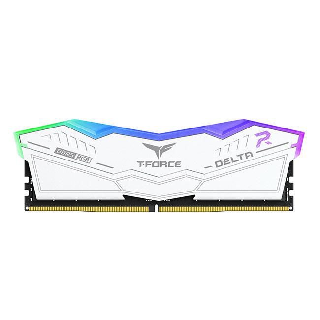 TEAMGROUP T-FORCE DELTA RGB WHITE 64GB (2X32GB) DDR5 5600 DESKTOP MEMORY