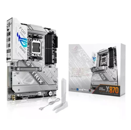 ASUS ROG STRIX X870-A GAMING WIFI AM5 DDR5 MOTHERBOARD WHITE