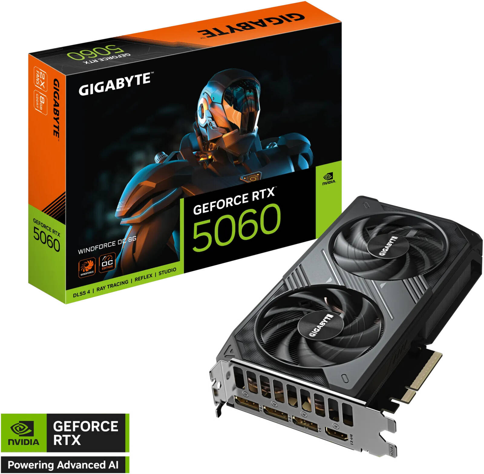 GIGABYTE RTX5060 WINDFORCE OC 8GB GDDR7 VGA