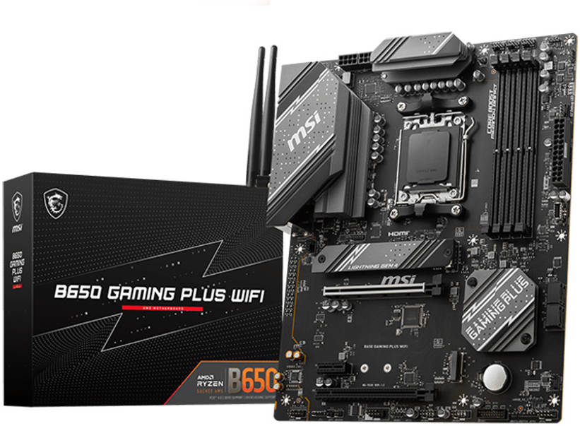 MSI B650 GAMING PLUS WIFI AM5 DDR5 ATX MOTHERBOARD