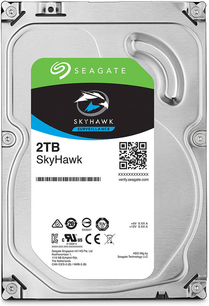 SEAGATE 2TB SKYHAWK SURVEILLANCE HDD 3.5 SATA