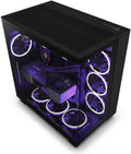 NZXT H9 FLOW ARGB DUAL-CHAMBER AIRFLOW MID-TOWER ATX RGB FAN CASE BLACK