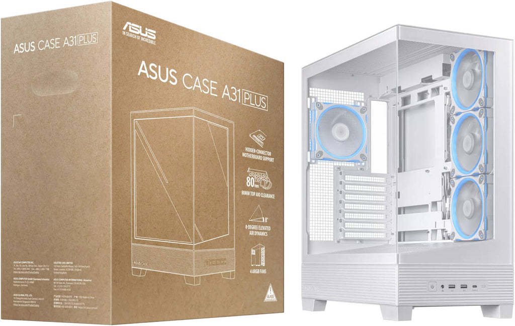 ASUS A31 Plus TG ARGB ATX Gaming Case