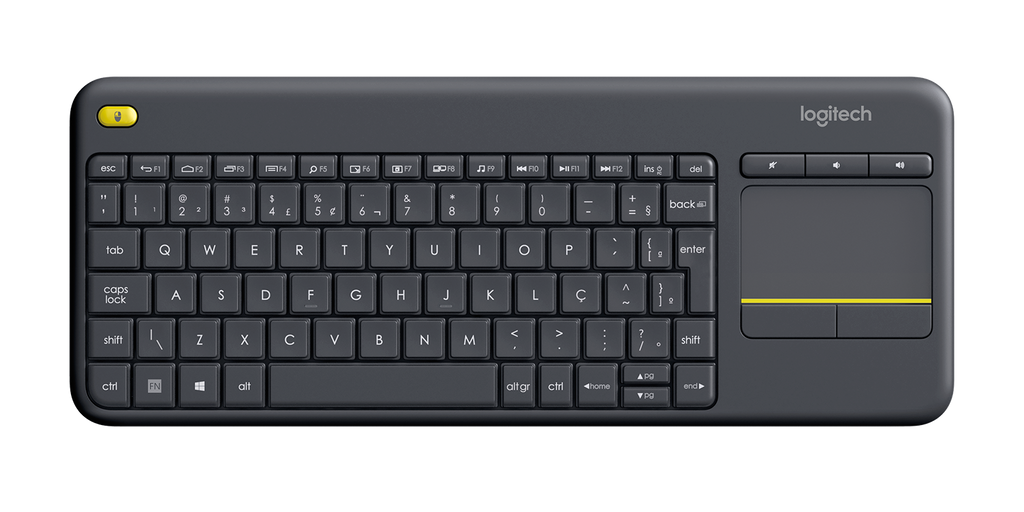Logitech K400 Plus Wireless Keyboard Touch Pad ENG-AR Black