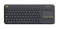 Logitech K400 Plus Wireless Keyboard Touch Pad ENG-AR Black