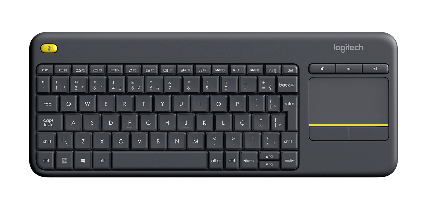 Logitech K400 Plus Wireless Keyboard Touch Pad ENG-AR Black