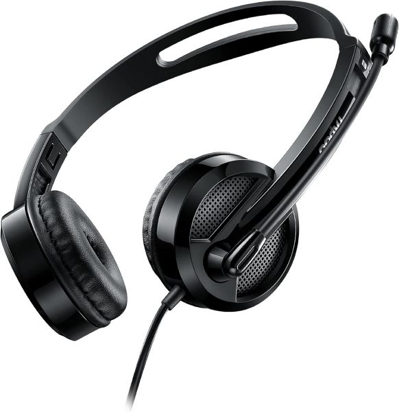 Rapoo H120 Wired USB Headset Volume Control Black